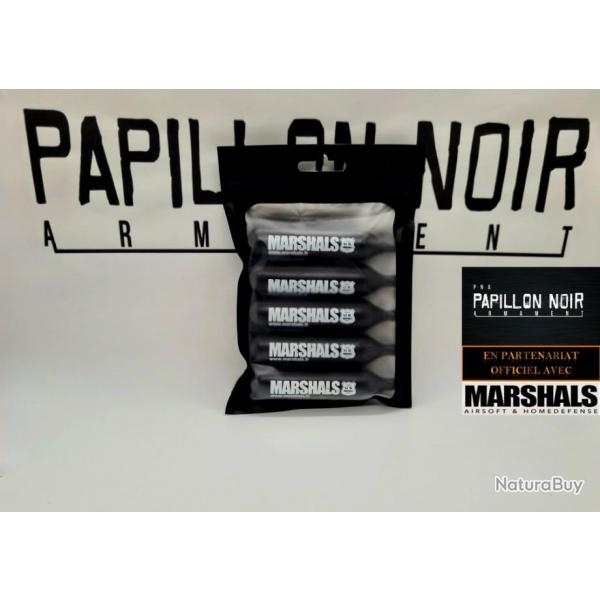 NOUVEAU!  PACK PNA / MARSHALS DECOUVERTE MARSHAL [ FOIS 5 ] SPARCLETTES CO2 12G BLACK POWER!