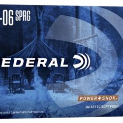 FEDERAL CAL.7MM REM.MAGNUM POWER SHOCK JACHETED SOFT POINT175GR PAR 20