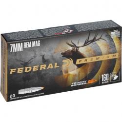 Munitions FEDERAL cal.7mm rem mag trophy bonded 10.3g 160gr par 20