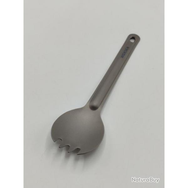 Couvert, fourchette, cuillre - Ultra light - 16g - Titane - 16cm x 3.6cm