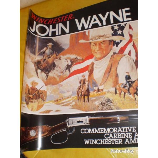 Grand Poster ORIGINAL sur la "John WAYNE commemorative carbine " !