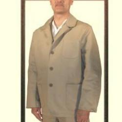 Veste martingale en lin S Beige