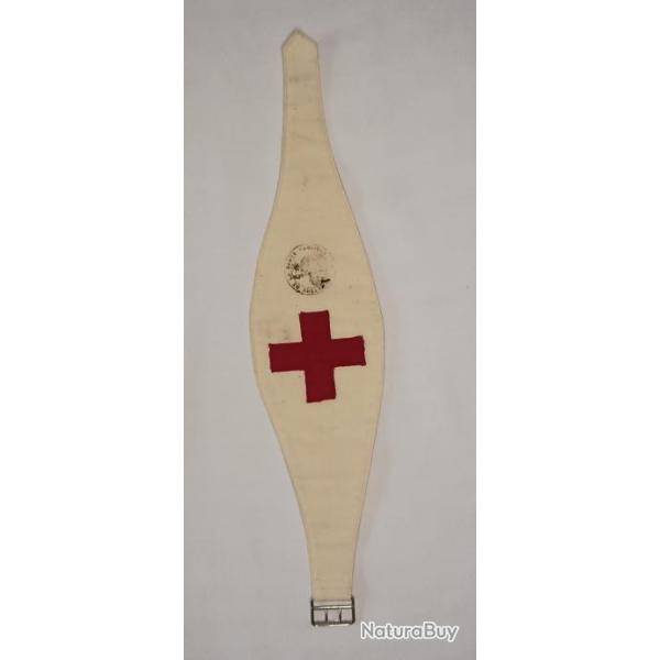 Brassard De Capitaine En Coton épais Rouge - Ajustable, Personnalisable - Pour Sport, Sécurité, événements