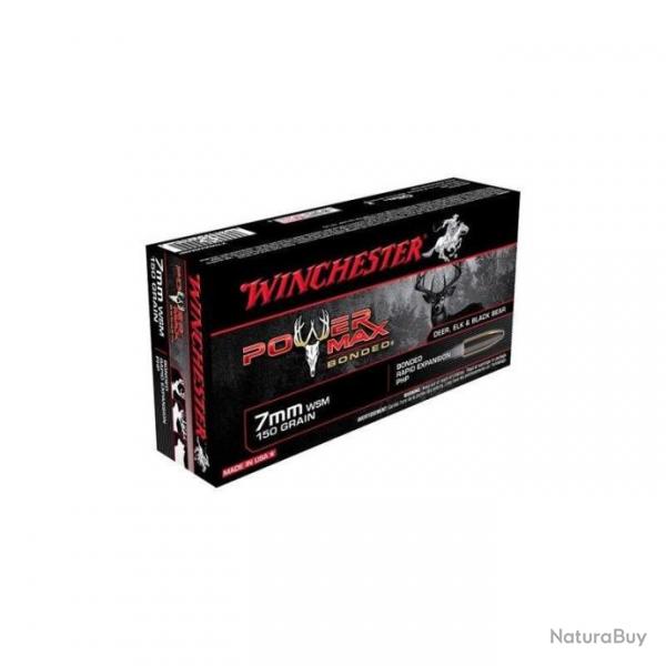 20 Cartouches Winchester cal. 7MM WSM Power Max 150 GR