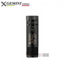 Choke GEMINI Ported+20 mm-Titanium Gén IV Alésage 18,60 Cal 12 - 3/10 SK2 Bille d'acier