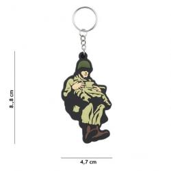 Porte-clés 3D PVC paratrooper WW2 | Fostex (0000 8704)