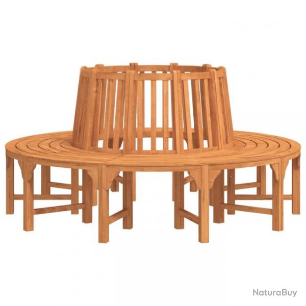 Banc de jardin meuble de patio d'extrieur terrasse de tour d'arbre rond diamtre 208 cm bois massi