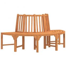 Banc de jardin meuble de patio d'extérieur terrasse demi-circulaire tour d'arbre ø208cm bois massif