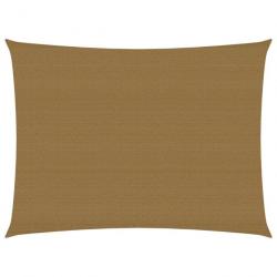 Voile d'ombrage 160 g/m² taupe 2 x 3,5 m PEHD 02_0009301