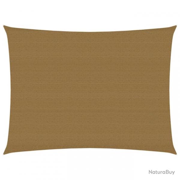 Voile d'ombrage 160 g/m taupe 2 x 3,5 m PEHD 02_0009301