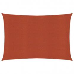 Voile d'ombrage 160 g/m² terre cuite 3 x 4 m PEHD 02_0009347