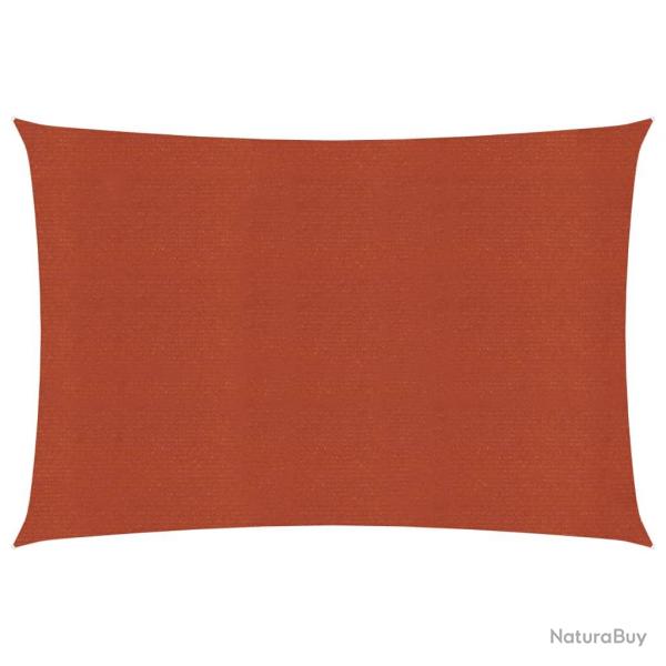 Voile d'ombrage 160 g/m terre cuite 3 x 4 m PEHD 02_0009347