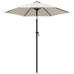 Parasol 200 x 211 cm aluminium blanc sable 02_0008146