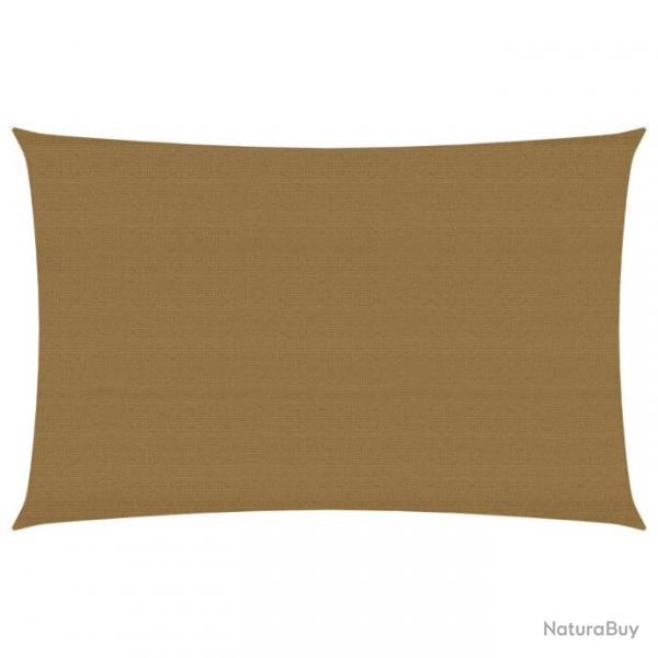 Voile d'ombrage 160 g/m taupe 3 x 5 m PEHD 02_0009318