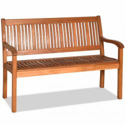 Banc de jardin en bois avec dossier et accoudoir large idéal pour balcon jardin bord de piscine 20_