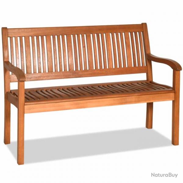 Banc de jardin en bois avec dossier et accoudoir large idal pour balcon jardin bord de piscine 20_