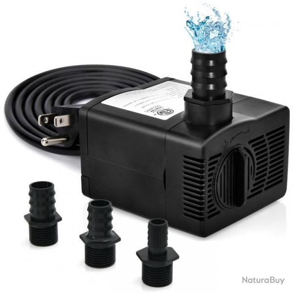 Mini pompe  eau submersible 900l/h 22w pompe aquarium avec levage lev de 2,20 m/2,50 m 3 buses d