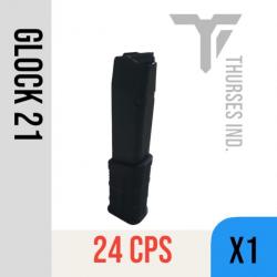 Extension chargeur glock 21 41  .45 acp talon rallonge 24 coups THURSES INDUSTRIES