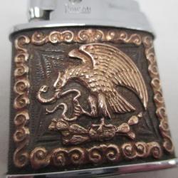 briquet a essence  - RONSON -  U S  - soleil incas et aigle en relief