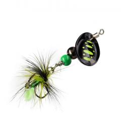 Cuiller Tournante Gunki Dots Fly 0H - 2.2g Full Black-Chart