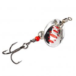 Cuiller Tournante Gunki Dots Spotted 2L - 3g Full Silver-Red