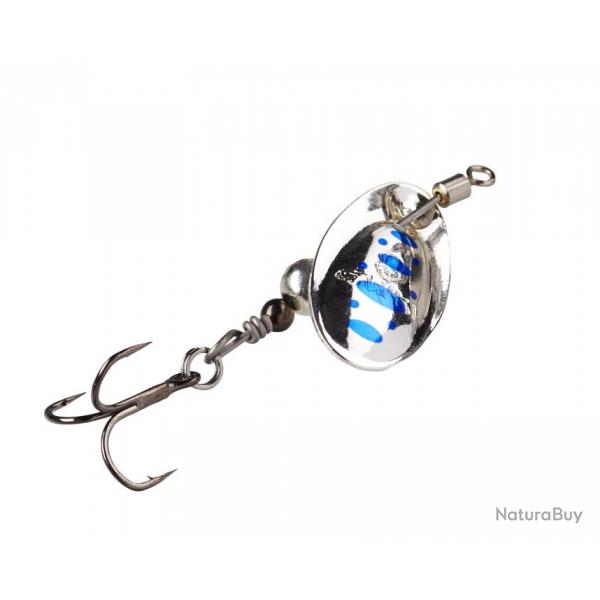 Cuiller Tournante Gunki Dots Spotted 0L - 1.6g Full Silver-Blue