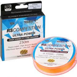 Nylon Sunset Rs Competition Ultra Power Hi-Visibility Fire Orange 250M 40/100-12KG