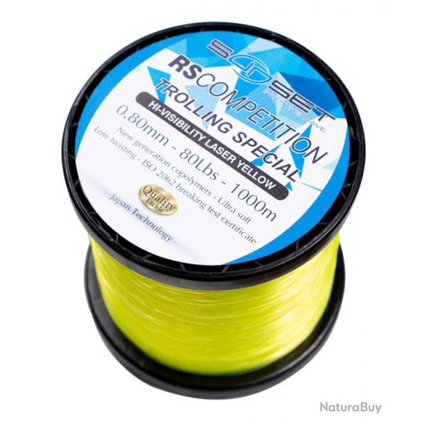 Nylon Sunset Rs Competition Trolling Hi-Visibility Laser Yellow 1000M 90/100-36KG