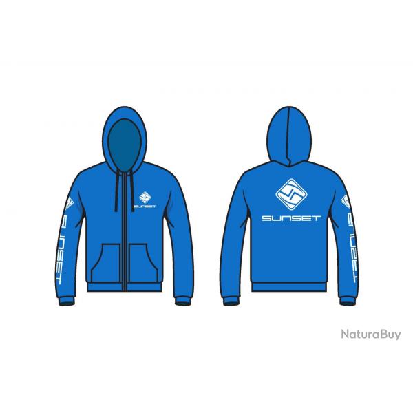 Veste A Capuche Bleu Sunset
