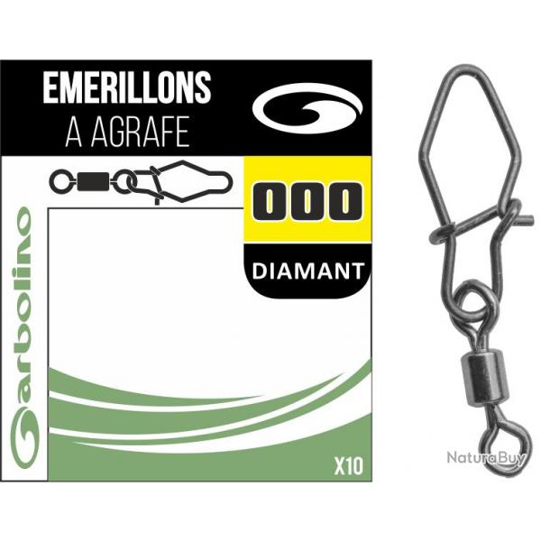 Micro Emerillons Garbolino Simple + Agrafe Diamant N10