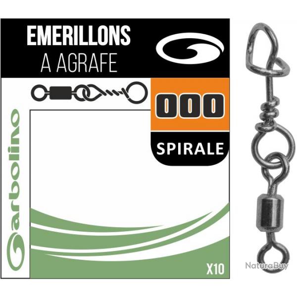 Micro Emerillons Garbolino Simple + Agrafe Spirale N10