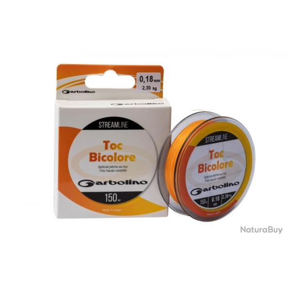 Nylon Garbolino Streamline Toc Bicolore Orange & Jaune - 100m 16,5/100-1,8KG