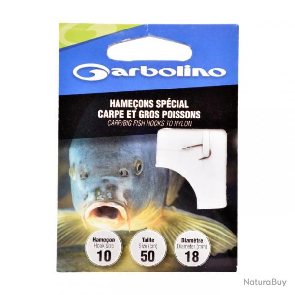 Hamecons Montes Garbolino Special Carpe Et gros Poissons N6 22/100