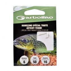 Hamecons Montes Garbolino Special Truite Asticots Teignes N°6 16/100