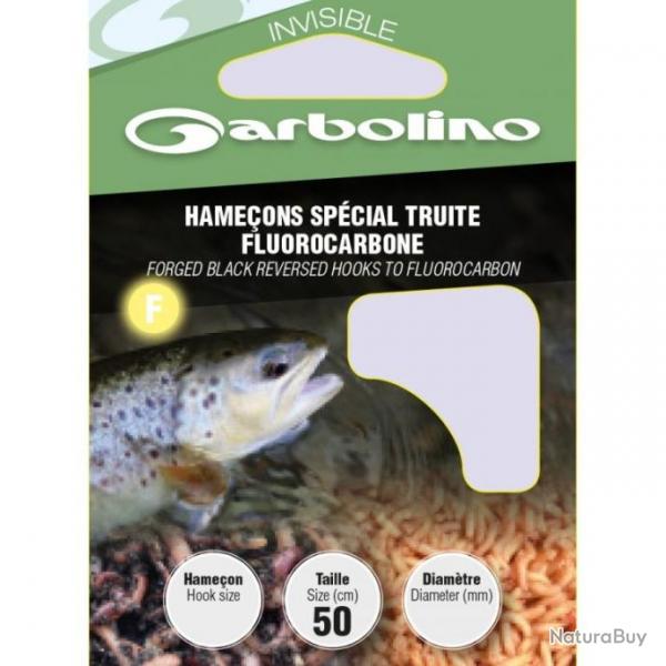 Hamecons Montes Garbolino Special Truite Fluorocarbone N12 12/100