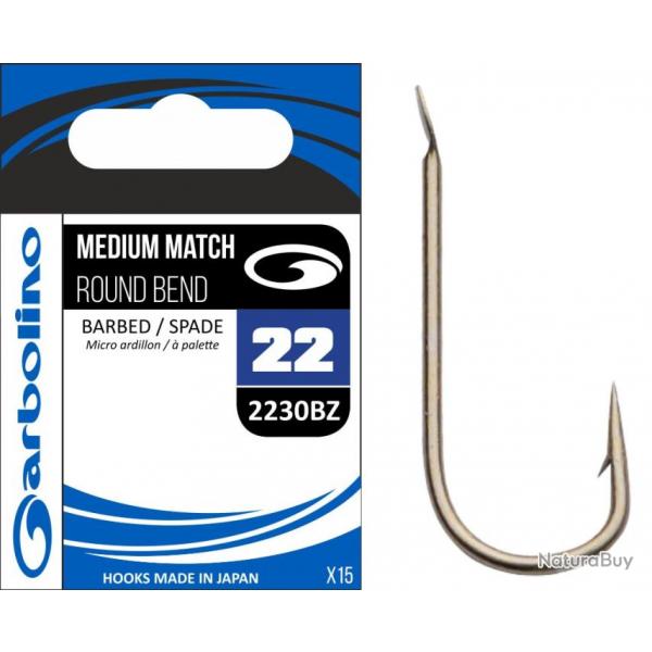 Hamecon Garbolino Non Montes / Medium Match Round Bend / 2230Bz N20