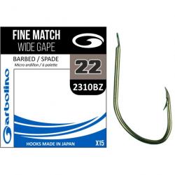 Hamecon Garbolino Non Montes / Fine Match Wide Gape / 2310Bz N°22