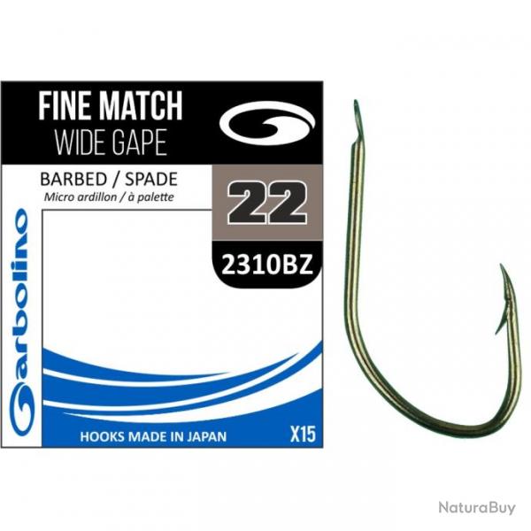 Hamecon Garbolino Non Montes / Fine Match Wide Gape / 2310Bz N22