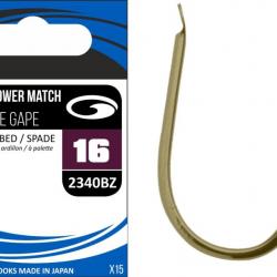 Hamecon Garbolino Non Montes / X-Power Match Wide Gape / 2340Bz N°8