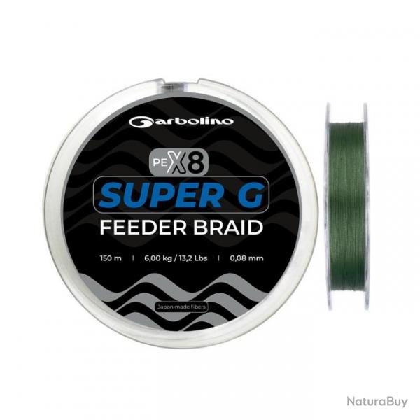 Tresse Garbolino Super G Feeder Braid - 150M 8/100-4KG