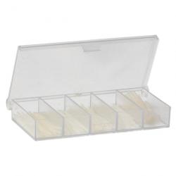 Boite Garbolino 5 Cases Assortiment Gaine Silicone (0.8/1.0/1.2/1.5/1.8)