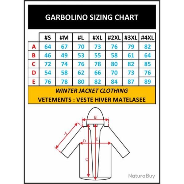 Veste Winter Garbolino Thermo Competition XXXL