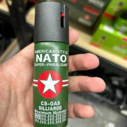 Petite bombe Lacrymogène de poche, idéal autodéfense, format 60ML, NATO