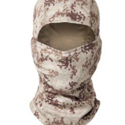 Cagoule de camouflage pixel beige