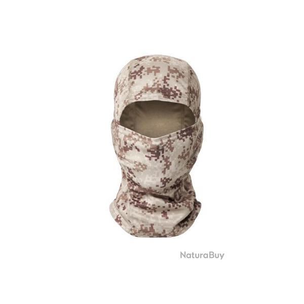 Cagoule de camouflage pixel beige