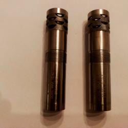 Lot de 2 chokes Gemini beretta optima plus calibre 12 ported