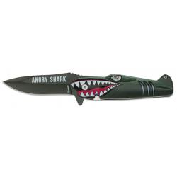 COUTEAU PLIANT ALBAINOX ANGRY SHARK LAME 8.50 CM 18844