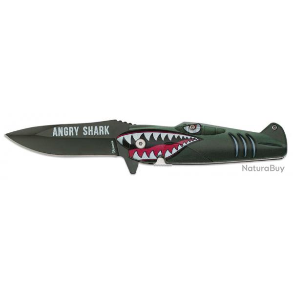 COUTEAU PLIANT ALBAINOX ANGRY SHARK LAME 8.50 CM 18844