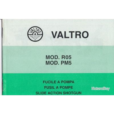 Notice origine fusil a pompe VALTRO R05 / PM5 en FRANCAIS (envoi mail ...