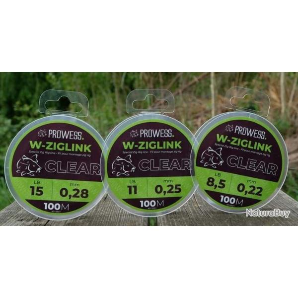 Nylon  Zig Prowess W-Ziglink - 100m 25/100-10LBS